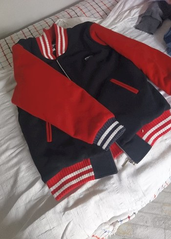 Kırmızı Fermuarlı  mont - Görsel 6