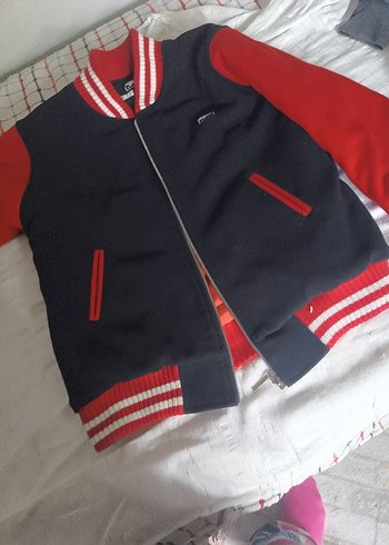 Kırmızı Fermuarlı  mont - Görsel 2