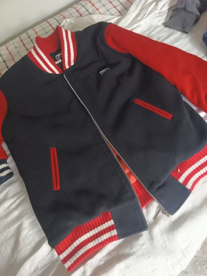 Kırmızı Fermuarlı  mont - Görsel 4