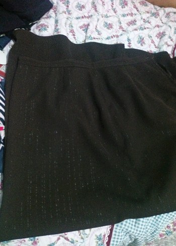 Kahverengi Piliseli Midi  Etek - Görsel 2