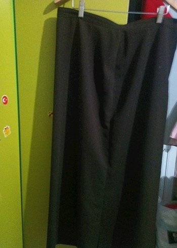 Kahverengi Piliseli Midi  Etek - Görsel 4