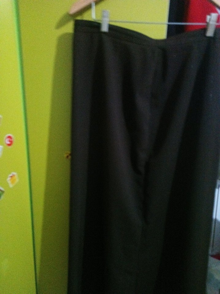 Kahverengi Piliseli Midi  Etek - Görsel 3