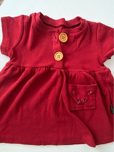 Bordo renkli kız bebek elbise
