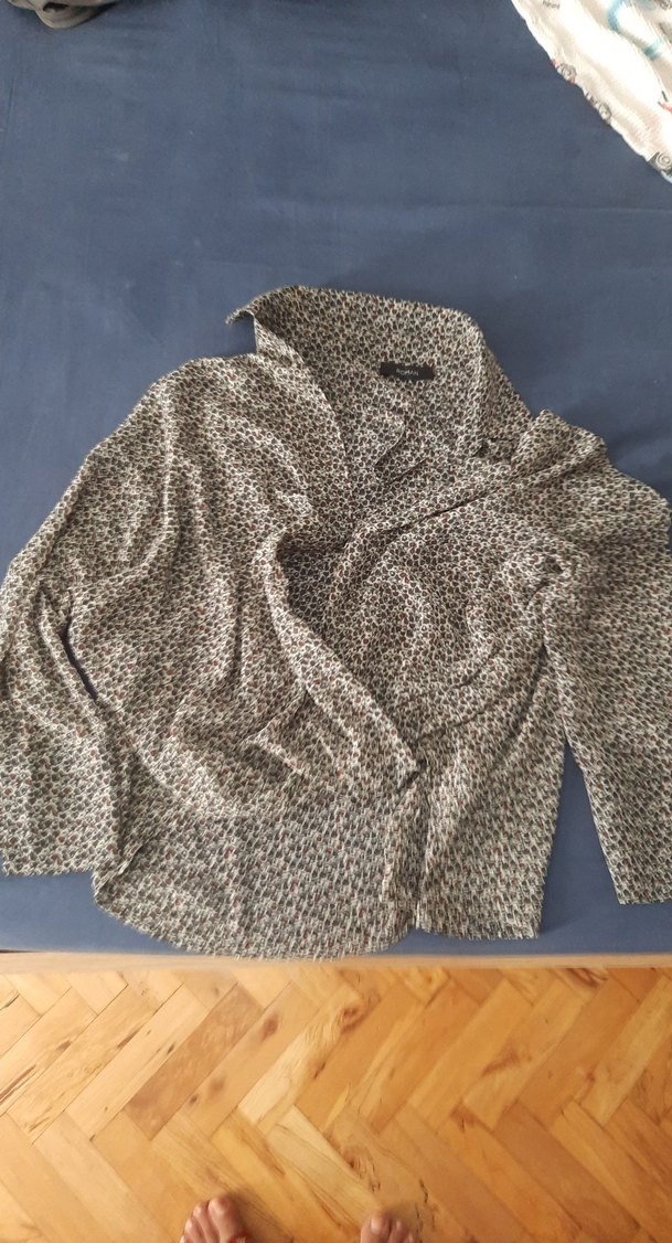 Gri Kadın Gömlek - Görsel 3