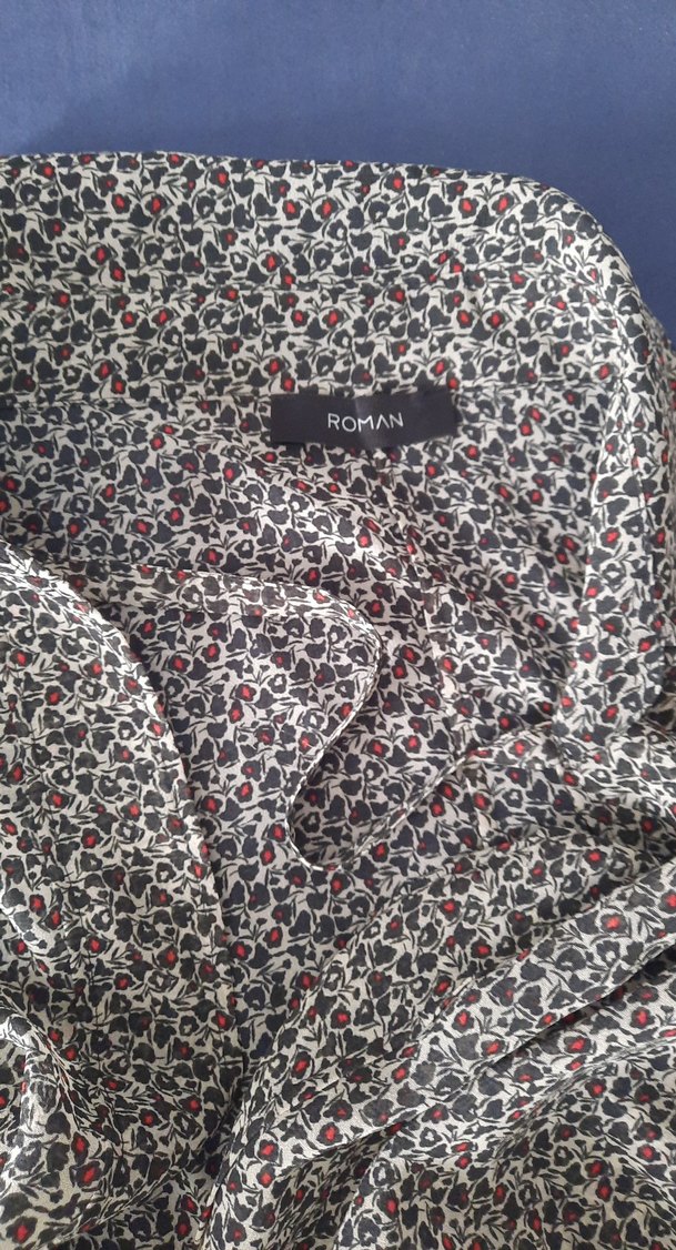 Gri Kadın Gömlek - Görsel 4