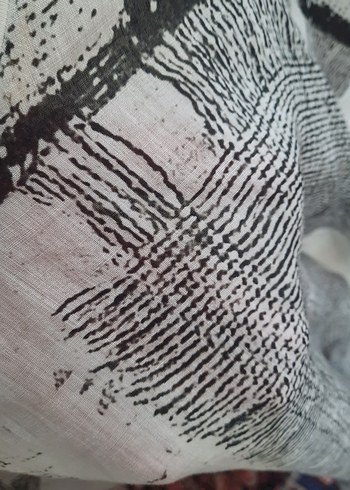 Beyaz Baskılı Salaş Kadın Bluz crea marka - Görsel 4