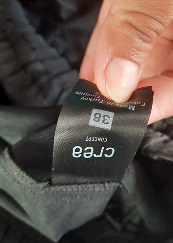 Kadın Siyah Keten Uzun Salaş Etek pantolon - Görsel 5