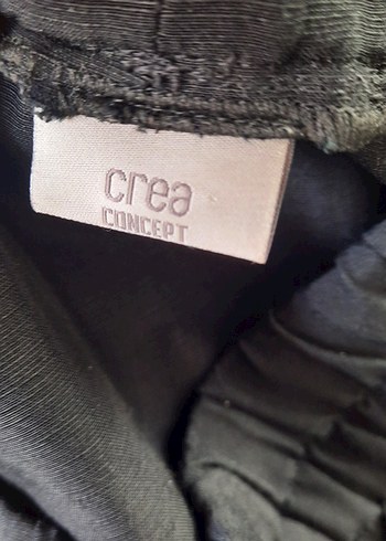 Kadın Siyah Keten Uzun Salaş Etek pantolon - Görsel 6