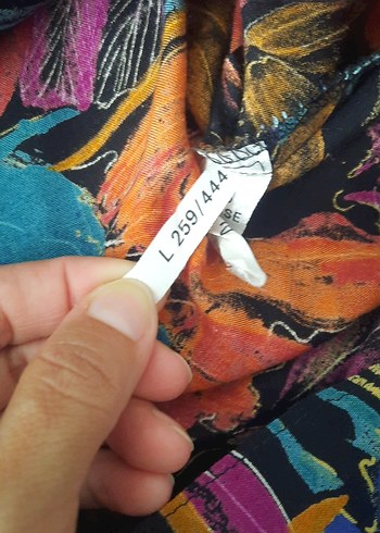 Renkli Bohem V Yaka Kısa Kollu Gömlek - Görsel 5