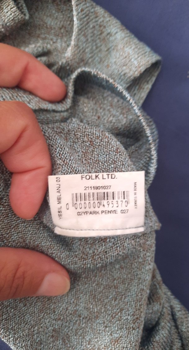 Gri Kolsuz Kadın Triko Süveter - Görsel 4