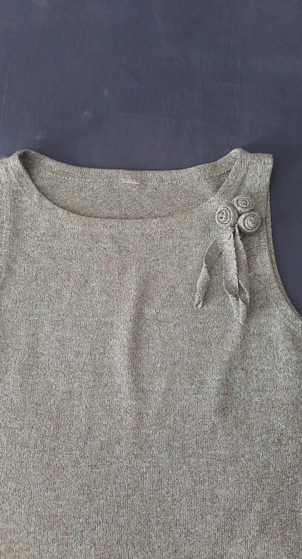 Gri Kolsuz Kadın Triko Süveter - Görsel 2