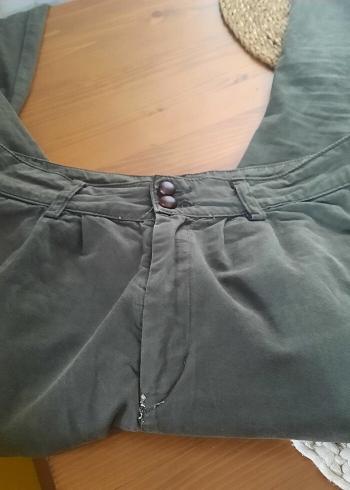 Lara kargo pantolon bileği düğmeli - Görsel 4