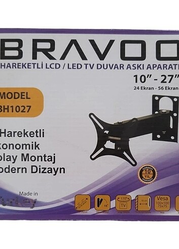 Diğer Bravoo Hareketli LCD LED Tv Duvar Askı APARATI17