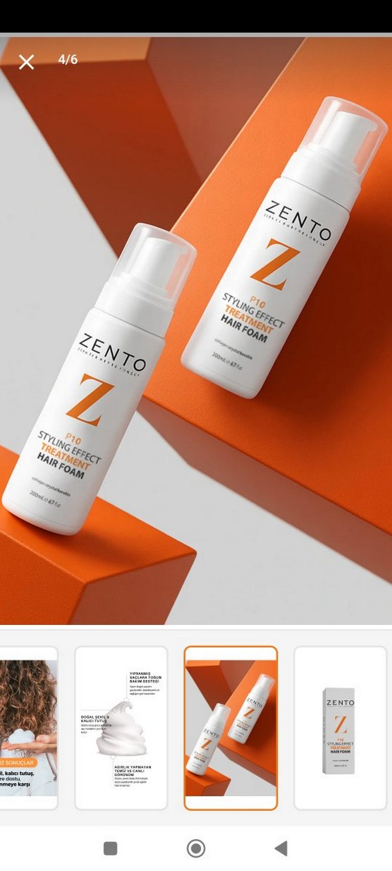 Zento P10 Saç Köpüğü 200 ml - Görsel 4