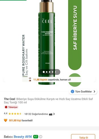 Ceel Biberiye Suyu Saç Toniği 100 ml - Görsel 2