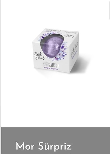 Nature & More Mor Pastel Banyo Bombası - Görsel 2