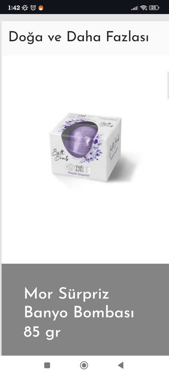 Nature & More Mor Pastel Banyo Bombası - Görsel 2