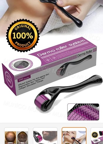 Dermaroller 1mm Cilt Yenileme Rulosu - Görsel 2