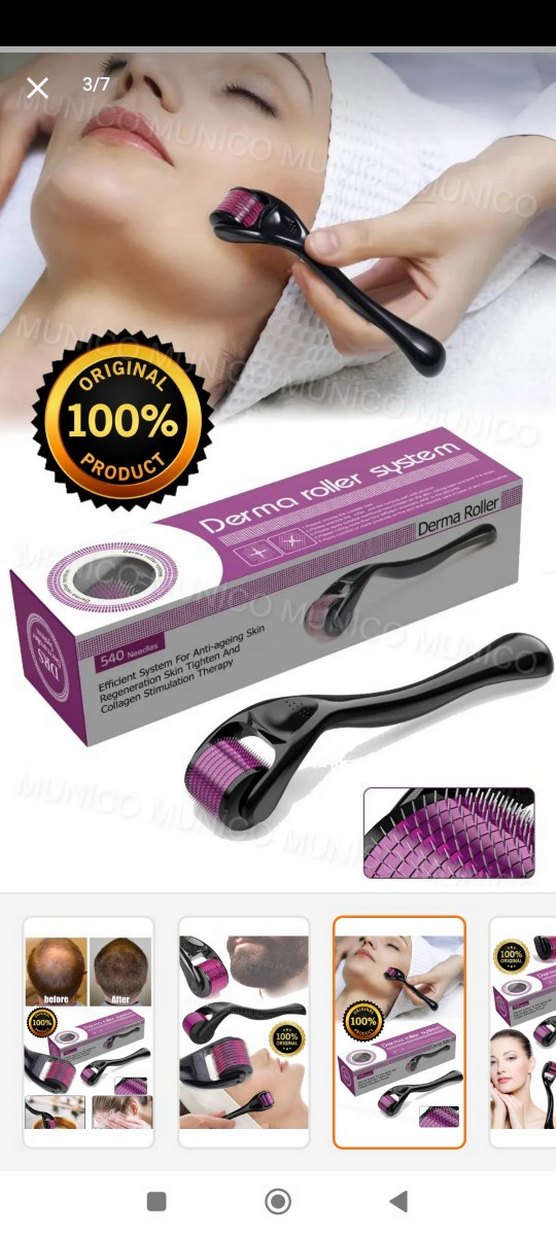 Dermaroller 1mm Cilt Yenileme Rulosu - Görsel 2
