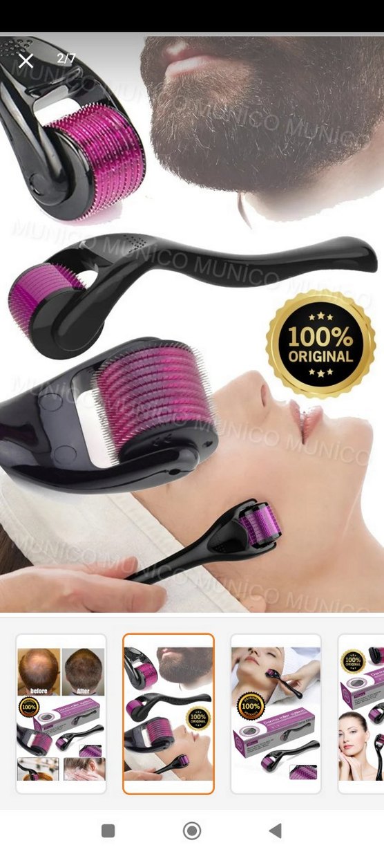 Dermaroller 1mm Cilt Yenileme Rulosu - Görsel 3