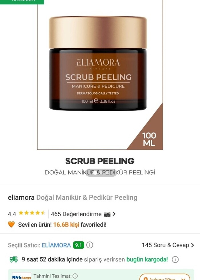 Eliamora El Tırnak Scrub Peeling - Görsel 2