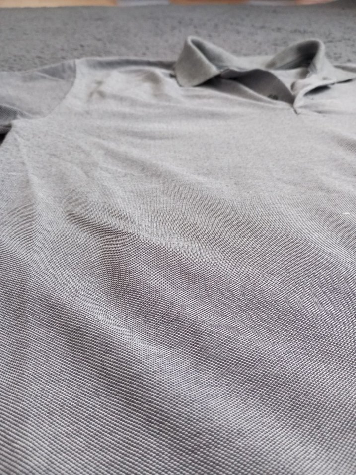 Gri Kısa Kollu Polo Tişört - Görsel 2