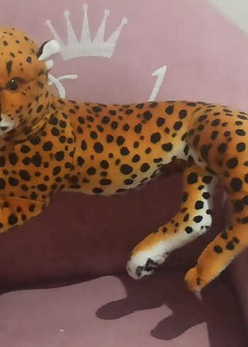 Diğer Renkli Benekli Leopar Peluş Oyuncak