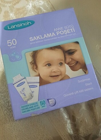 Anne sütü saklama poşeti