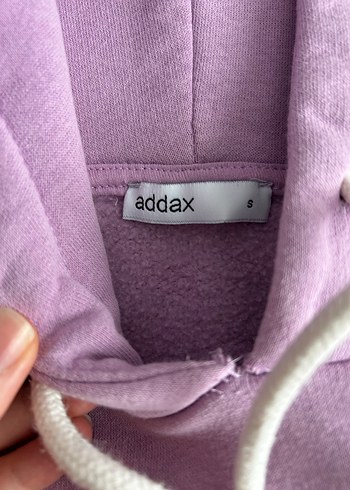 Lila Kapüşonlu Kadın Sweatshirt - Görsel 4