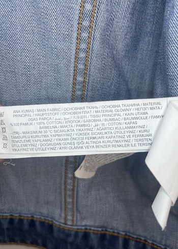 LC Waikiki LCW JEANS Mavi Düğmeli Kot Denim Ceket XL Beden