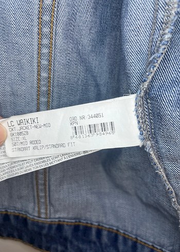 xl Beden mavi Renk LCW JEANS Mavi Düğmeli Kot Denim Ceket XL Beden