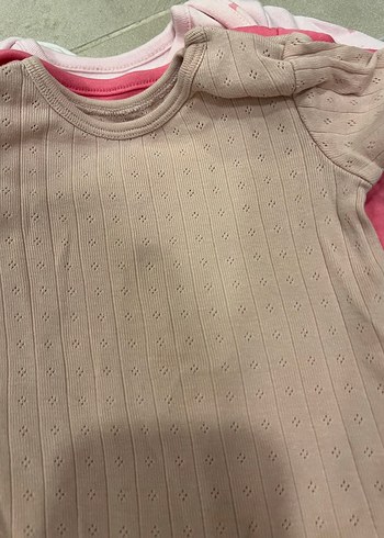 4 PARÇA %100 Pamuk Zıbın - Body Mothercare - H&M - Görsel 8