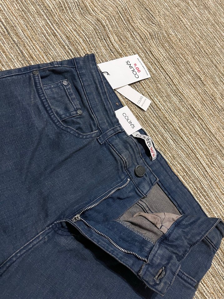 Colins 90s Koyu Mavi Denim Jean — görsel 5/6