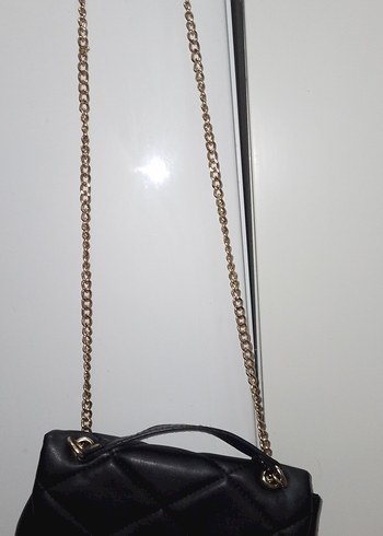 Siyah Deri Tokalı Kadın Çanta - Görsel 13