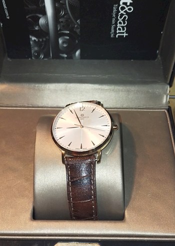 Grenwich Marka Klasik Erkek Saati Kahverengi Kayışlı - Görsel 5