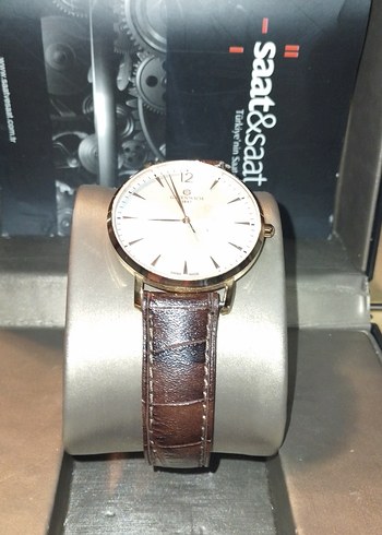 Grenwich Marka Klasik Erkek Saati Kahverengi Kayışlı - Görsel 2