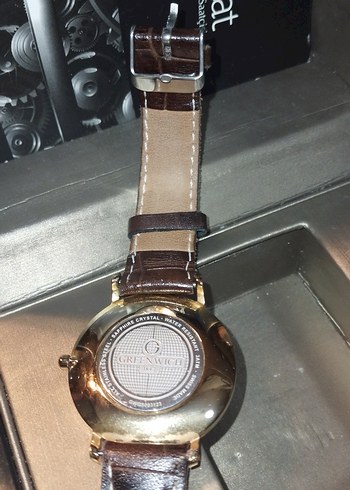 Grenwich Marka Klasik Erkek Saati Kahverengi Kayışlı - Görsel 10