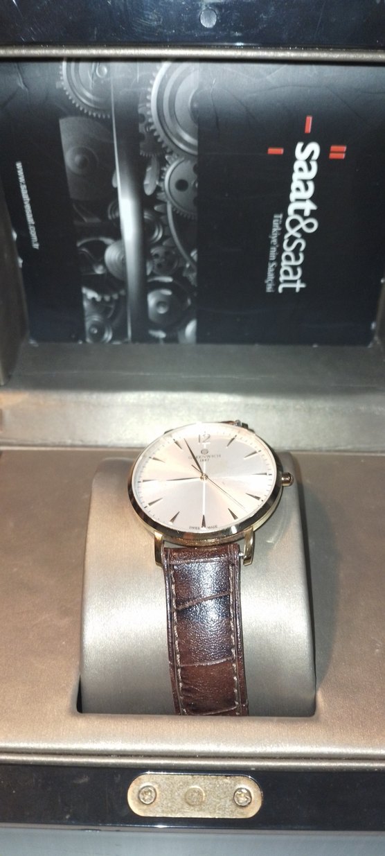 Grenwich Marka Klasik Erkek Saati Kahverengi Kayışlı - Görsel 4