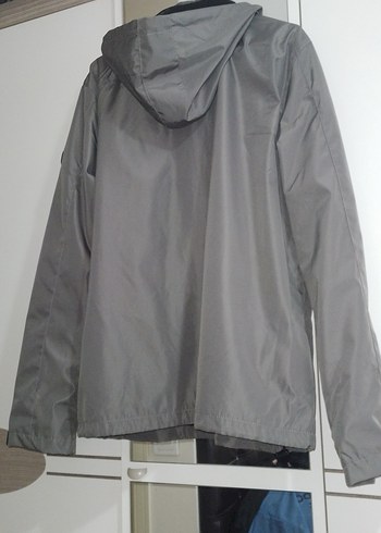 Gri Erkek Rahat Kesim Fermuarlı Mevsimlik Mont - Görsel 11