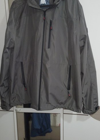 Gri Erkek Rahat Kesim Fermuarlı Mevsimlik Mont - Görsel 4