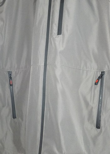 Gri Erkek Rahat Kesim Fermuarlı Mevsimlik Mont - Görsel 2