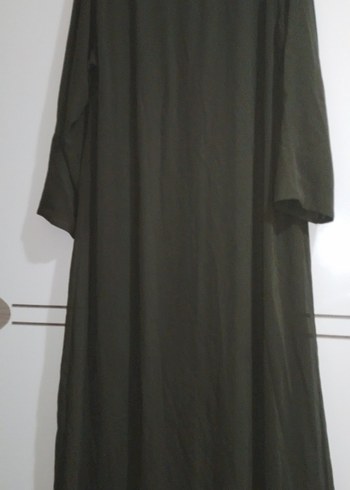 Parlak Taşlı Haki Anne Abiye Elbise - Görsel 8