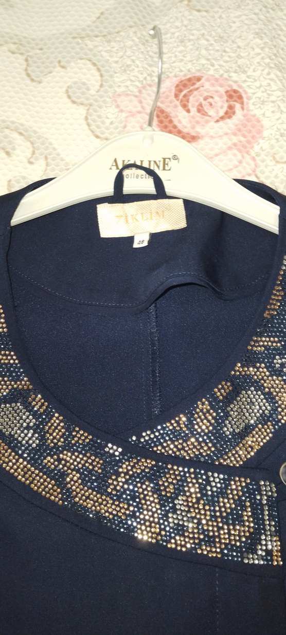 Kadın Lacivert Abiye Ferace - Görsel 5