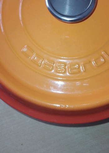 28cm Turuncu Döküm Tencere - Görsel 9