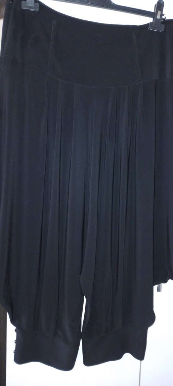 Siyah şalvar model pantalon - Görsel 2