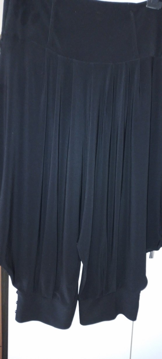 Siyah şalvar model pantalon - Görsel 3