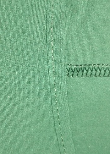 Uzun kollu yeşil renk kadın tesettür elbise - Görsel 4