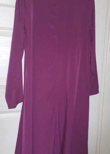 Fulya Rengi Uzun Kollu Salaş Kadın Elbise - Görsel 3