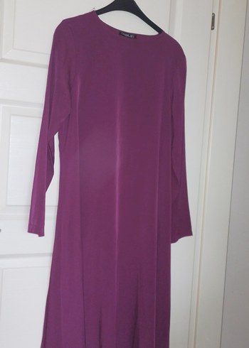 Fulya Rengi Uzun Kollu Salaş Kadın Elbise - Görsel 2