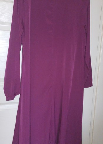 Fulya Rengi Uzun Kollu Salaş Kadın Elbise - Görsel 4